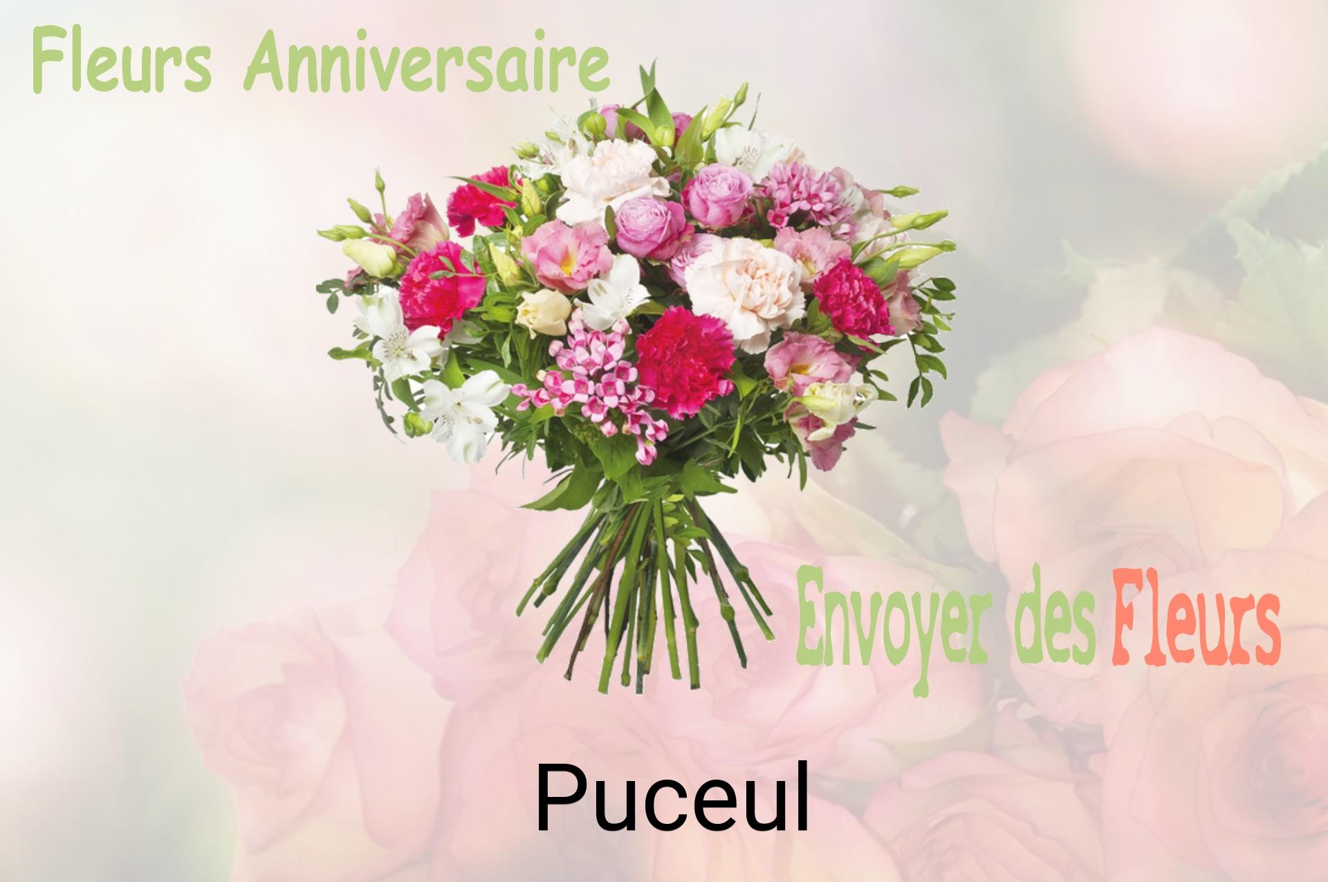 Bouquet de fleurs d’anniversaire livré à Puceul